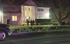 Police outside a rabbi's home in Monsey, N.Y., where at least five people were stabbed, Dec. 29, 2019. (Screenshot from WABC via JTA) Police outside a rabbi's home in Monsey, N.Y., where at least five people were stabbed, Dec. 29, 2019. (Screenshot from WABC via JTA)