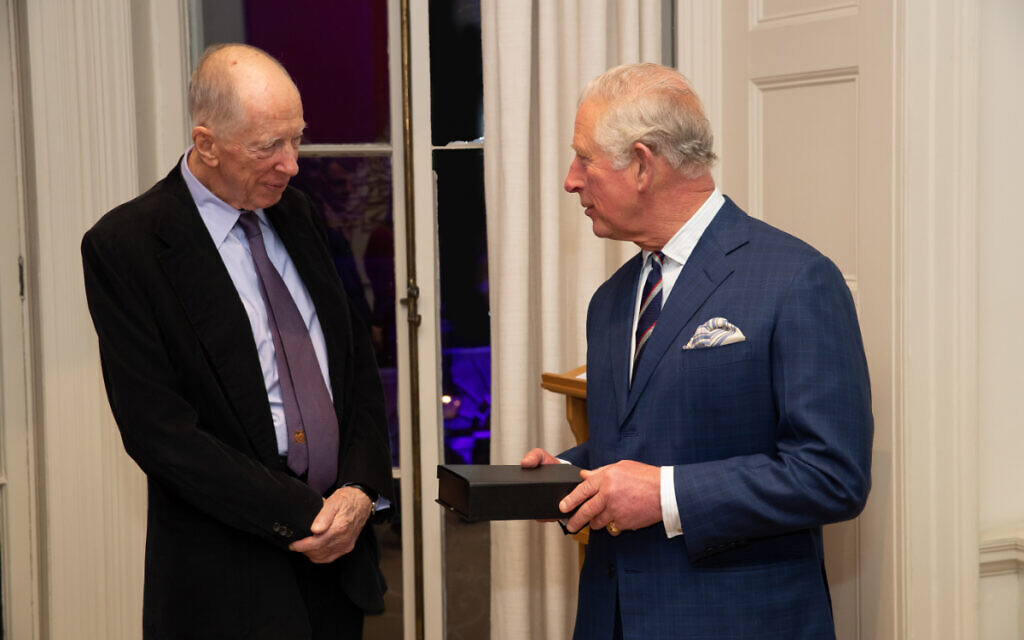 Prince Charles honours Lord Rothschild with prestigious interfaith