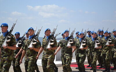 Irish Army soldier peacekeepers during an inspection while serving with UNIFIL on September 19, 2013 

(Wikipedia/Irish Defence Forces/Creative Commons Attribution 2.0 Generic license)