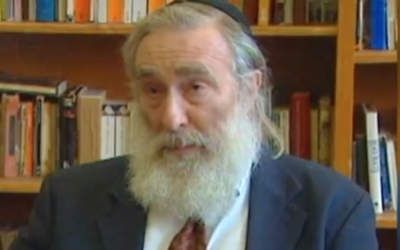Rabbi Daniel Greer (Screen capture/YouTube via JTA and Times of Israel)