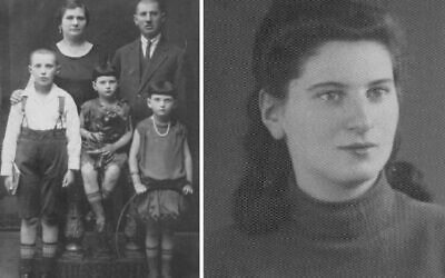 Mira Hamermesh (right and as a young girl with her family, left), was just 16 when she escaped Poland