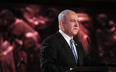 Israeli Prime Minister Benjamin Netanyahu  .
 Photo by Yonatan Sindel-JINIPIX