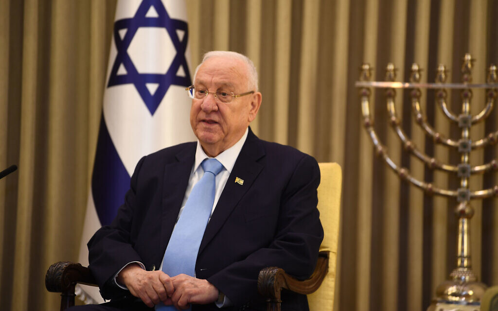 The Prince of Wales meets President Reuven Rivlin at his official residence in Jerusalem on the first day of his visit to Israel and the occupied Palestinian territories. (Photo credit: Victoria Jones/PA Wire)