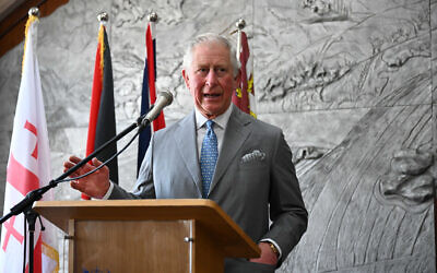 The Prince of Wales attends a reception for Palestinian christians at the Casa Nova Franciscan pilgrim house in Bethlehem in the Palestinian Territories on the second day of his visit to the regions. Photo credit: Neil Hall/PA Wire