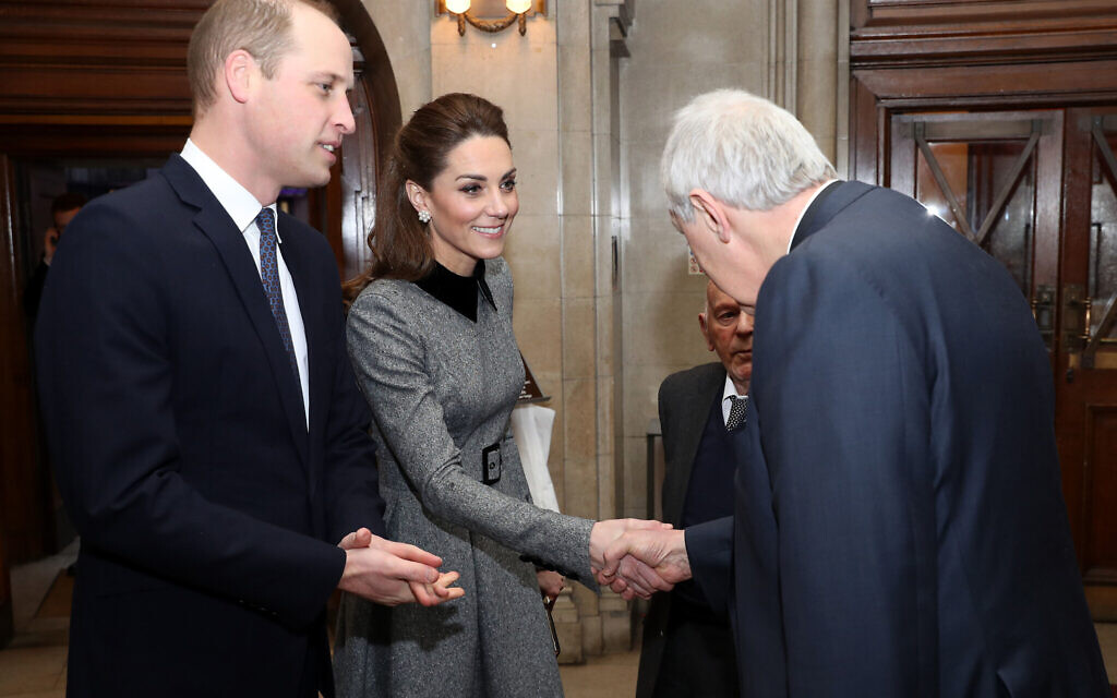 The Duke and Duchess of Cambridge during the UK Holocaust Memorial Day Commemorative Ceremony at Central Hall in Westminster, London. . (Photo credit: Chris Jackson/PA Wire)