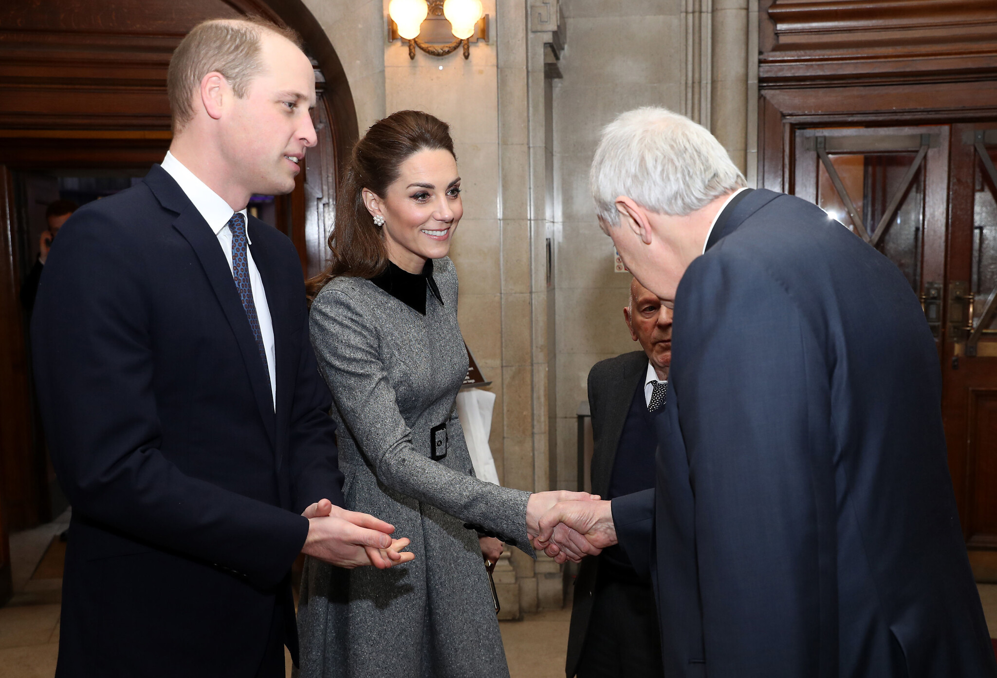 The Duke and Duchess of Cambridge during the UK Holocaust Memorial Day Commemorative Ceremony at Central Hall in Westminster, London. . (Photo credit: Chris Jackson/PA Wire)