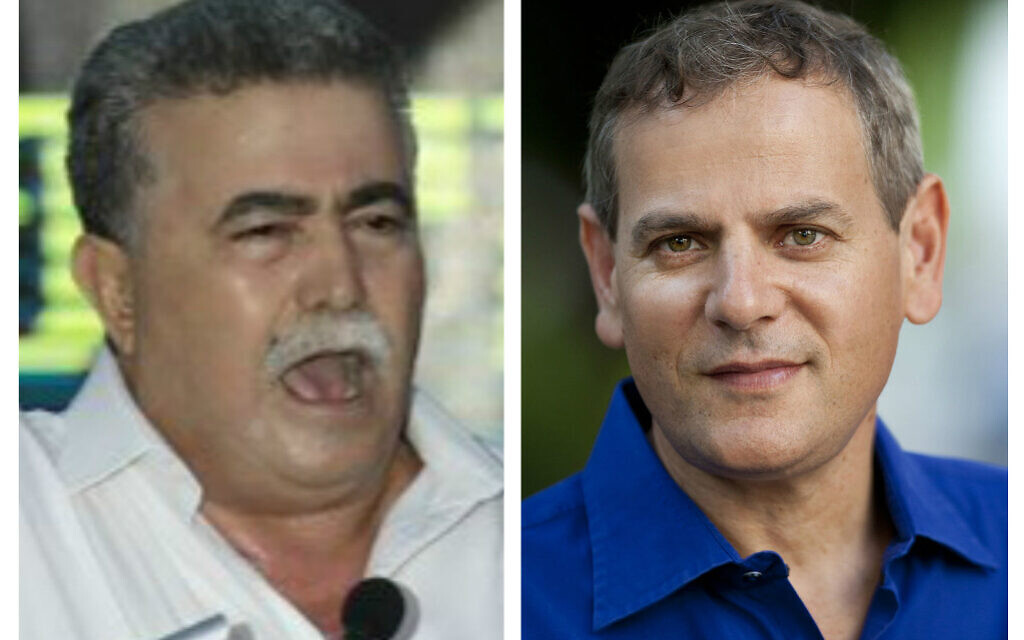 Amir Peretz (left) and Nitzan Horowitz (right)
