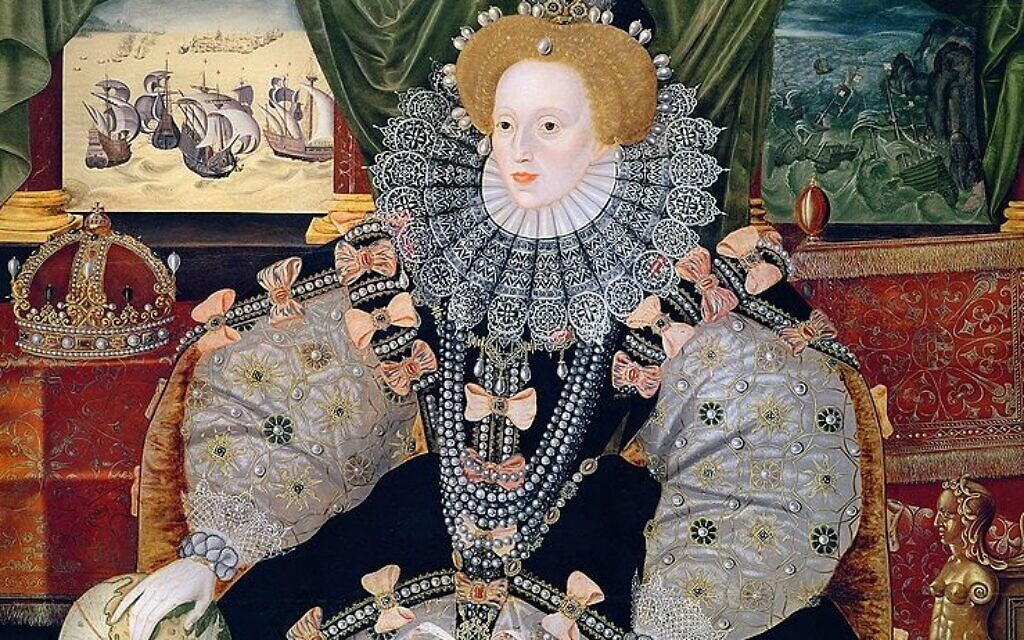Portrait of Elizabeth I of England, the Armada Portrait (Wikipedia/Collection: Woburn Abbey/ Source/Photographer	http://www.luminarium.org/renlit/elizarmada.jpg/