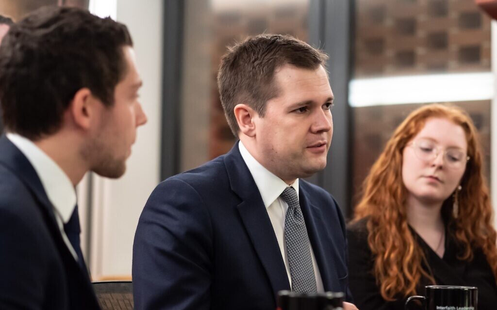 Communities Secretary Robert Jenrick with members of the Union of Jewish Students in January