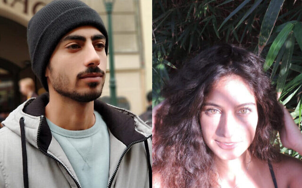 Dean Yaakov Shoshani, left, and Stav Harari, right, drowned in a Tel Aviv lift on January 4, 2020. (Facebook/Instagram via Times of Israel)