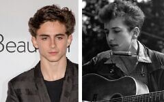 Timothee Chalamet in 2018, left (credit: Somewhere In Toronto, Flickr); Bob Dylan at civil rights march in Washington DC in 1963 Timothee Chalamet in 2018, left (credit: Somewhere In Toronto, Flickr); Bob Dylan at civil rights march in Washington DC in 1963