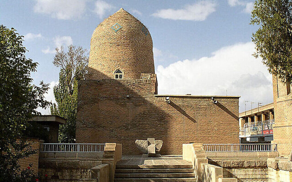 The Tomb of Esther and Mordechai in Hamadan, Iran (CC BY-SA Philippe Chavin/Wikipedia via Times of Israel)