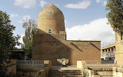 The Tomb of Esther and Mordechai in Hamadan, Iran (CC BY-SA Philippe Chavin/Wikipedia via Times of Israel)