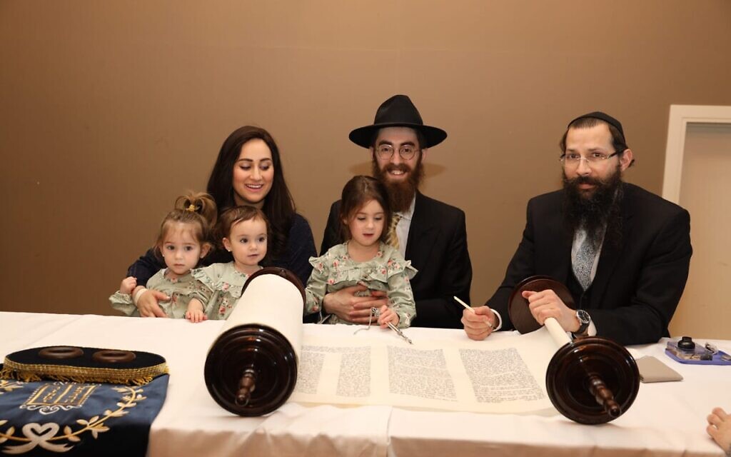 Iceland's Jewish community celebrates a new Torah scroll (Credit: Chabad. Photographer: Gabriel Rutenberg)