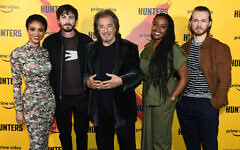Tiffany Boone, Logan Lerman, Al Pacino, Jerrika Hinton and Greg Austin attend the Exclusive Screening of Amazon Prime Video’s Hunters at the Curzon Soho ahead of its release on Prime Video on Friday 21st February. Tiffany Boone, Logan Lerman, Al Pacino, Jerrika Hinton and Greg Austin attend the Exclusive Screening of Amazon Prime Video’s Hunters at the Curzon Soho ahead of its release on Prime Video on Friday 21st February.