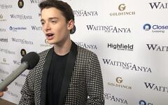 Noah Schnapp at the UK premiere  of Waiting for Anya