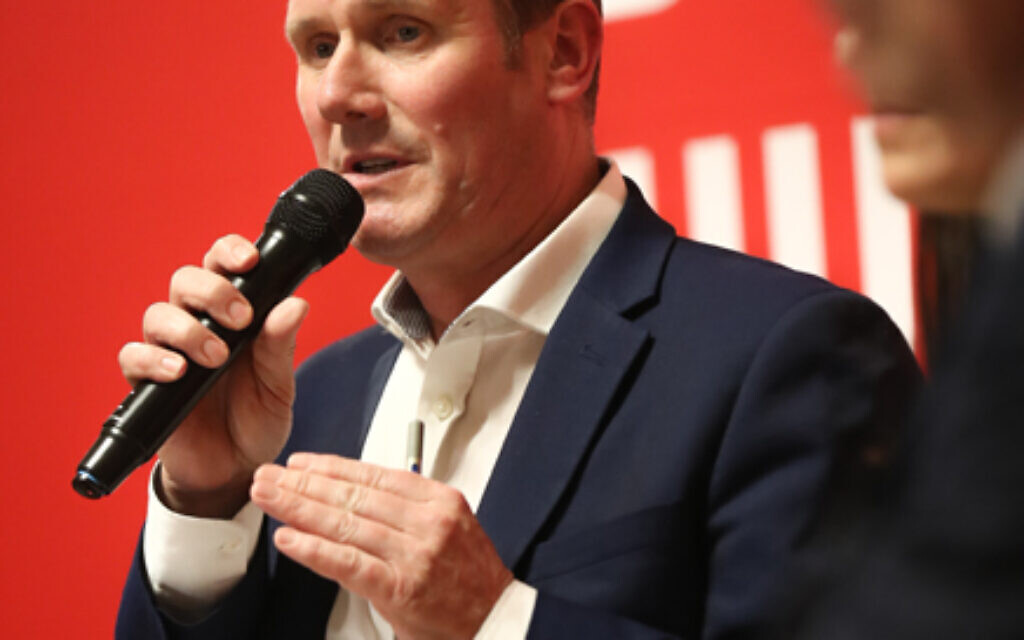 Sir Keir Starmer speaks during the community's Labour leadership hustings in February 2020  (Credit: Marc Morris)