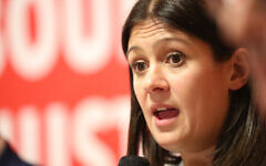 Lisa Nandy at a Jewish Labour-Jewish News hustings (Marc Morris Photography via Jewish News) Lisa Nandy at a Jewish Labour-Jewish News hustings (Marc Morris Photography via Jewish News)
