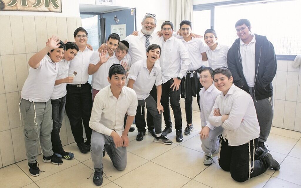 Pupils from the boys' secondary school at Migdal HaEmek Credit: Geoffrey Alan Photography