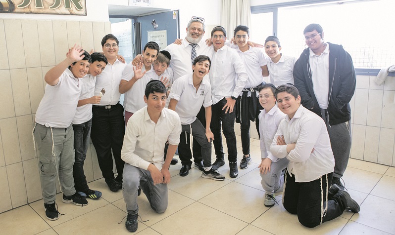 Pupils from the boys' secondary school at Migdal HaEmek Credit: Geoffrey Alan Photography