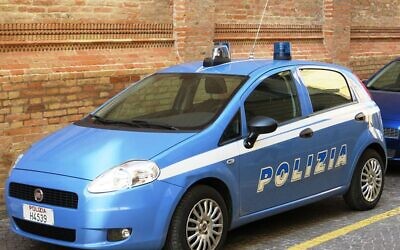 Italian police car (Wikipedia/Dickelbers/Creative Commons Attribution-Share Alike 4.0 International license.)