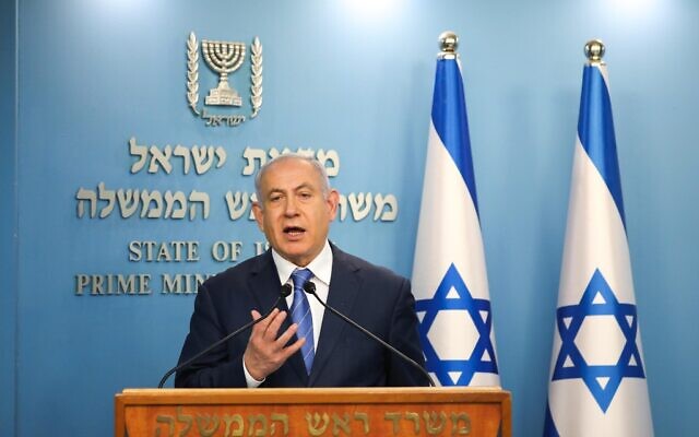 Israeli prime minister Benjamin Netanyahu. Photo by Olivier Fitoussi-JINIPIX