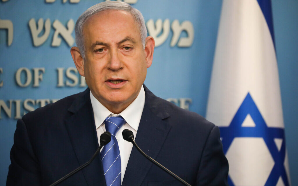 Israeli prime minister Benjamin Netanyahu. Photo by Olivier Fitoussi-JINIPIX