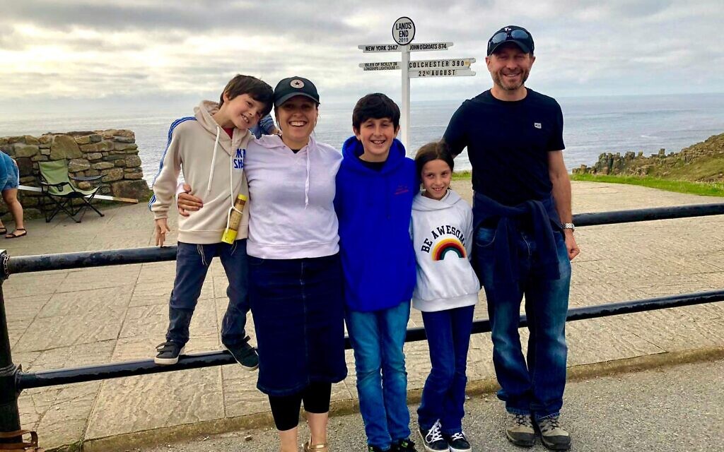 The Arden family in Cornwall last year