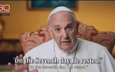Screenshot of Pope Francis speaking about his admiration for Shabbat (Youtube)