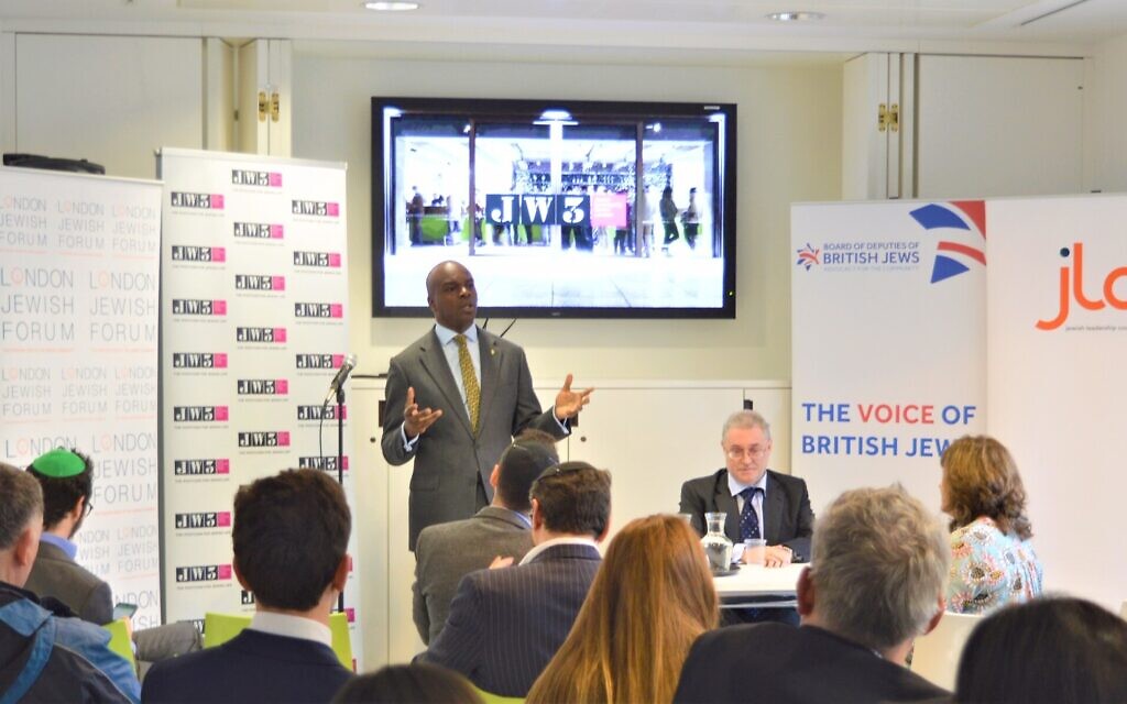 Shaun Bailey at the mayoral breakfast event