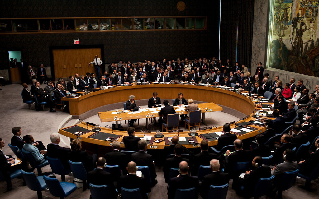 United Nations Security Council meeting. (Wikipedia/Source	The Official White House Photostream. 
Author	:White House (Pete Souza) / Maison Blanche (Pete Souza))