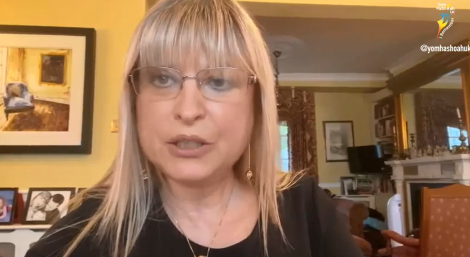 Board of Deputies president Marie van der Zyl at virtual Yom HaShoah ceremony