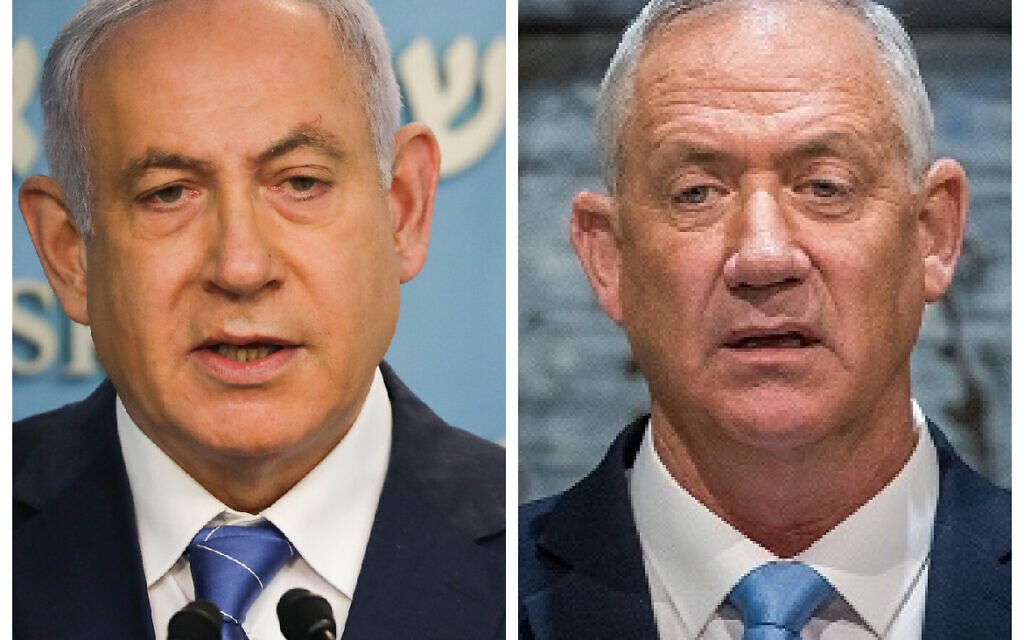 Bibi Netanyahu and Benny Gantz