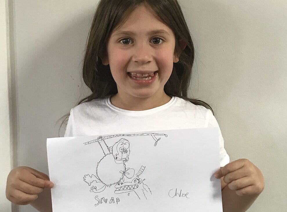 Chloe Hopkins' cartoon art!