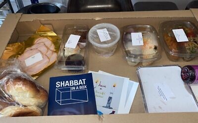 Shabbat in a box (Credit: Jasmine Catering)