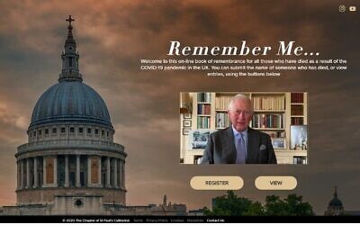 Screengrab from the website of the Remember Me initiative, launched by St Paul’s Cathedral in London