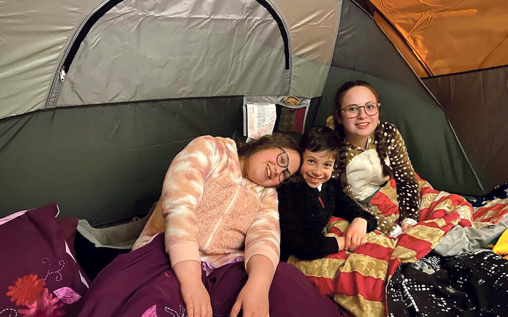 Youngsters take part in Camp In 4 Simcha, which might turn into an annual event 
