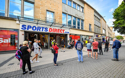 Queues outside Sports Direct in Bristol as non-essential shops in England open their doors to customers for the first time since coronavirus lockdown restrictions were imposed in March. (Photo credit: Ben Birchall/PA Wire)