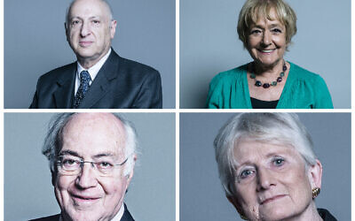 Lord Carlile, Dame Margaret Hodge, Lord Howard and Baroness Neville-Jones were key British signatories to the letter