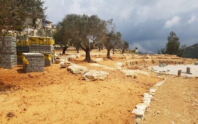 Playground under construction (Credit: Beit Jann Regional Council)