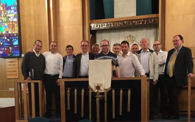 Members of Mill Hill United Synagogue's choir pictured in 2017