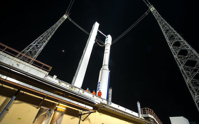 Israel's Vega rocket with a microsatellite lab, launched from the Spaceport in French Guiana.