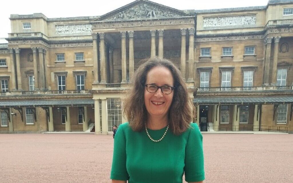 Elizabeth Harris-Sawczenko at Buckingham Palace for an interfaith reception in 2020
