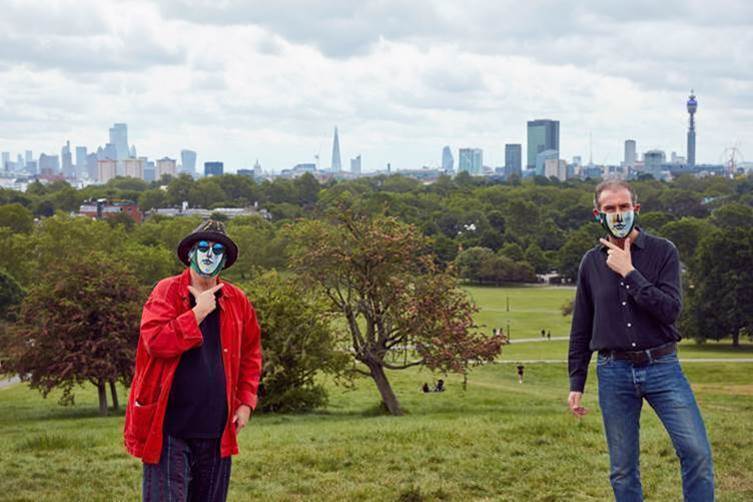 Ron Arad and Maurice Ostro wear Picasso
