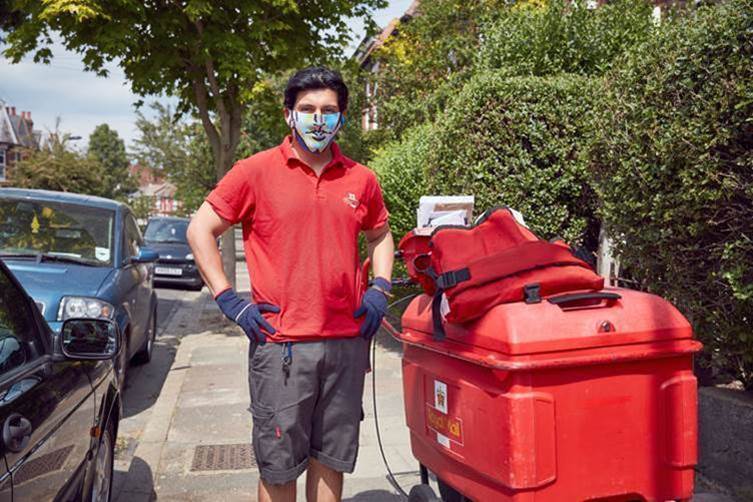 A postman wears Picasso
