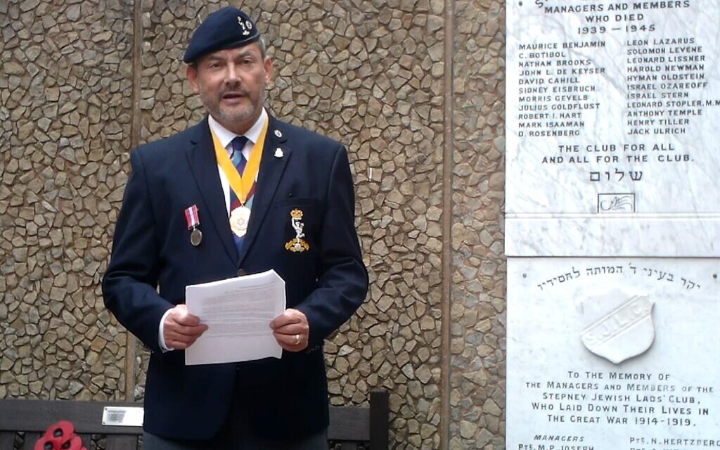 AJEX chairman Mike Bluestone