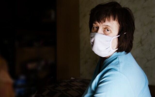 Elena, who receives support from World Jewish Relief, is in isolation (Credit: World Jewish Relief)