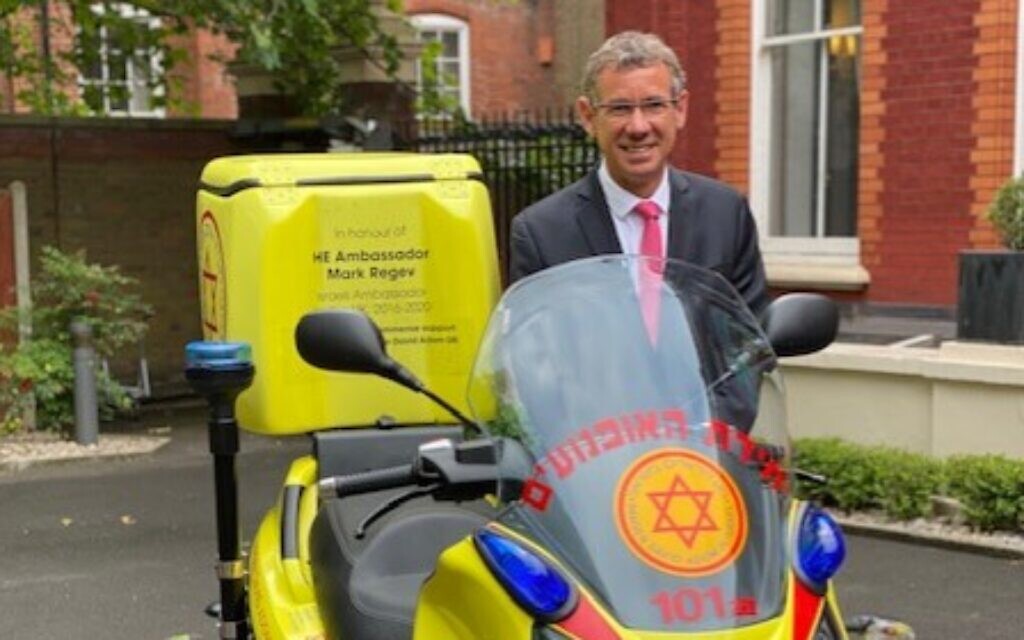 Departing Israel Ambassador to the UK Mark Regev