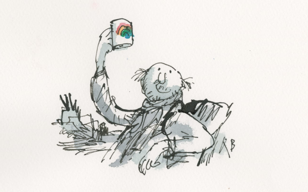 Self-portrait of the artist (Credit: Sir Quentin Blake)