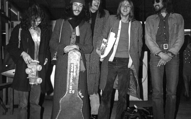 Fleetwood Mac at London Airport. Fleetwood Mac co-founder Peter Green (second left) has died at the age of 73. PA Photo.